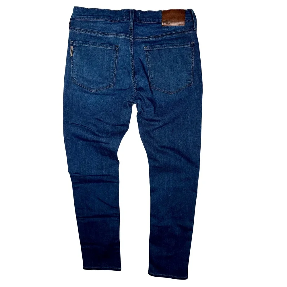 Paige Federal Slim Straight Leg Jeans‎ Dark Wash Blue Transcend Mens 31x31